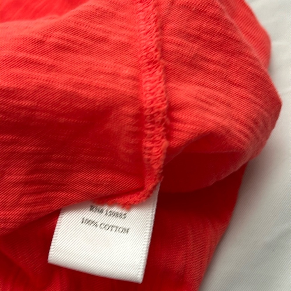 Bobi coral wide band v-neck slubbed casual short sleeve t-shirt dress - Picture 11 of 12